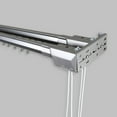 thumbnail image 3 of InStyleDesign  Silver Heavy Duty Traverse Double Rod - Center Open 84 to 156 inch, 3 of 3