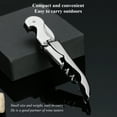 thumbnail image 3 of ReaNea Waiters Corkscrew Black Wine Bottle Opener with Foil Cutter, 3 of 7