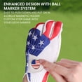 thumbnail image 7 of FINGER TEN Golf Gloves Men Left Hand Right with Ball Marker USA Flag Blue Camo Plaid Pack, Mens Leather Golf Glove All Weather Grip Small Medium ML Large XL, 7 of 7