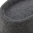 thumbnail image 4 of Retro Fedora Hat Ribbon Band Warm Manhattan Gangster Trilby Panama Hat Gray, 4 of 9