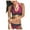 Hot Pink, variant on VerPetridure Bikini Sets for Women Push Up Women Non-Positioning Feature Retro Printed Strappy Bikini Swimsuit
