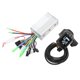 thumbnail image 2 of 48V 60V 350W Motor de bicicleta eléctrica Controlador sin escobillas Panel LCD GZ3 con acelerador de pulgar Kit de modificación de scooter eléctrico para manillar de 22,5 mm, 2 of 14