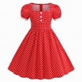 thumbnail image 1 of gdxvjhbj Robe d'Été pour Filles Robes Froncées pour Filles Adolescentes à Volants Fluide à Étages Robe Trapèze Évasée pour Fille Taille 9-10 (Rouge, 9-10 Ans), 1 of 6
