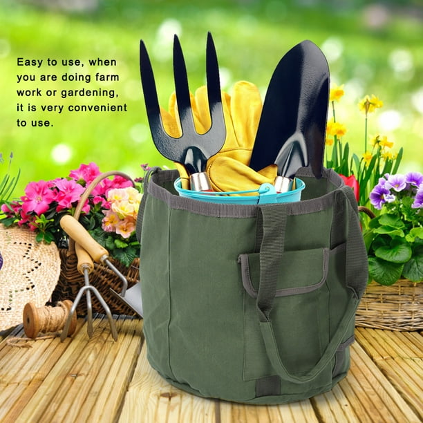 Sac à outils de jardin Ymiko, porte-outils de jardinage, pochette de sac à  outils de jardin étanche, organisateur de porte-seau pour outil de  jardinage portable 