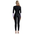 thumbnail image 2 of YONGHS Women UPF 50+ Full Body Swimsuit One Piece Rash Guard Swimwear Long Sleeve Wetsuit Purple L, 2 of 7