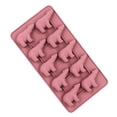 thumbnail image 3 of Molde de 10 cubos de hielo congelados con forma de oso polar, molde para pastel, molde para helado DIY, molde de silicona para bloques de hielo, molde para paletas, accesorio de cocina con tapa (rosa), 3 of 7
