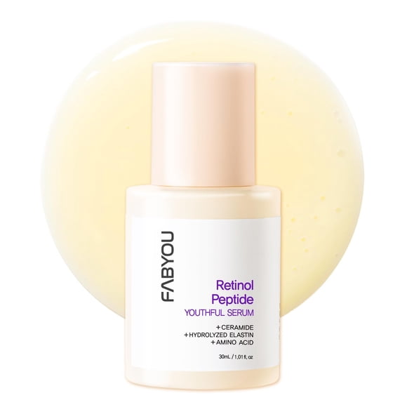 FABYOU Retinol Peptide Youthful Serum 1.01 Oz - Levantamiento reafirmante con péptidos de retinol, ceramida y pantenol. Reducción de arrugas de rápida absorción - Cuidado de la piel coreano