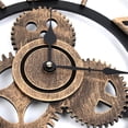 thumbnail image 5 of Diseño de engranajes 3D Número romano Número árabe Reloj de pared Sala de estar Decoración del hotel Reloj de madera sin tictac kenally JJ20151-02, 5 of 5