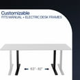 thumbnail image 3 of VIVO White 83 x 30 inch Universal Table Top for Sit to Stand Desk Frames, 3 of 8
