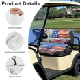 thumbnail image 6 of Uorisanigo Golf Cart Seat Cover Horse American Flag Backrest and Seat Covers 2 Pieces Set - Breathable Polyester, Universal Fit for Club Car 2-Passenger Carts, 6 of 7
