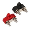 thumbnail image 4 of Bus Bar Terminal Block 1 Pair 48V Battery Power Stud Stainless Steel Post Bus Bar Terminal Block for Truck RV Boat, 4 of 8