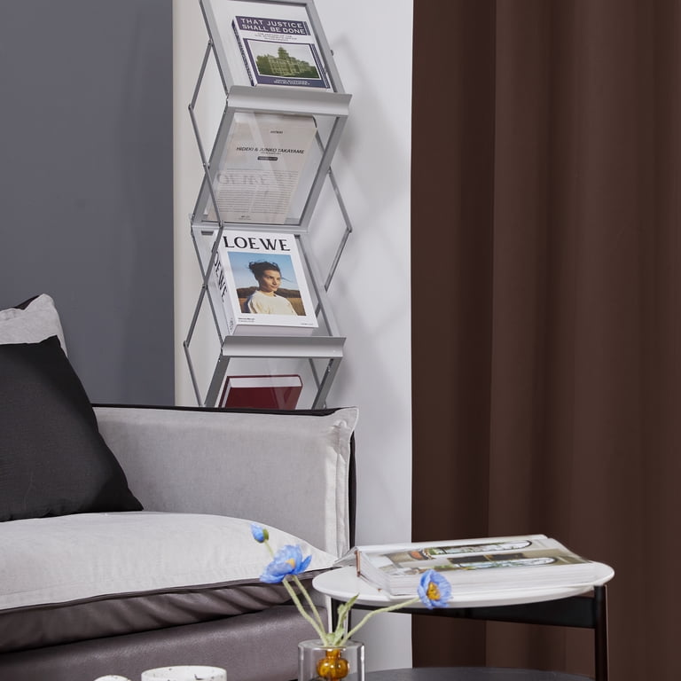 Deconovo Solid Blackout Curtains, 38"W x 84"L, Chocolate photo 6