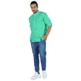 thumbnail image 2 of Atasi Indian Mens Henley Shirt Long Sleeve Casual Mandarin Collar Short Kurta, 2 of 7