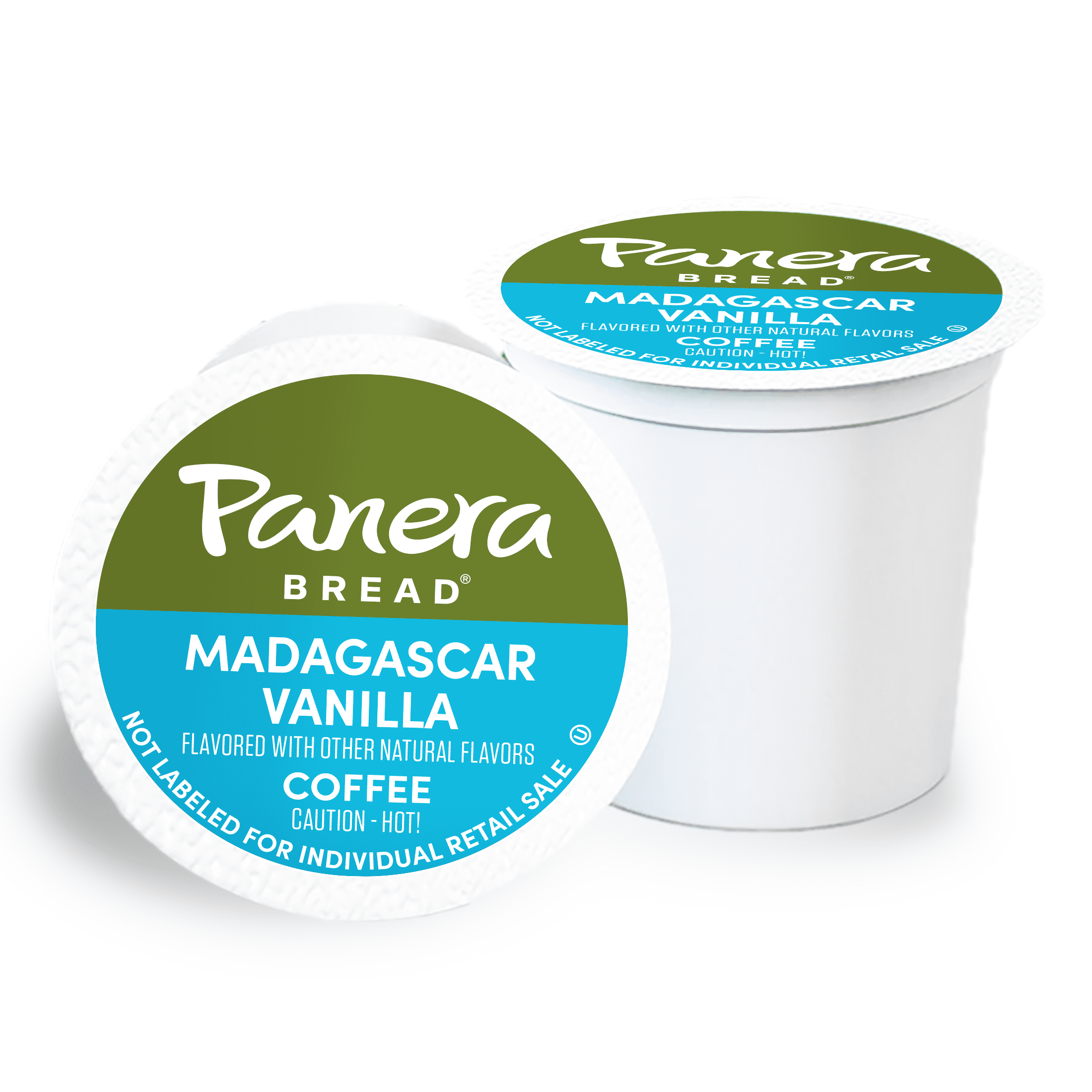 Panera Bread Madagascar Vanilla Light Roast Coffee, Single Serve 60 Count Pods (6 Packs of 10)