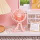 thumbnail image 4 of 1pc New Portable Clip USB Mini Fan Can Be Hung Upright Can Be Wound Three Wind Stroller Small Fan Student Dormitory Outdoor Desktop Office Fan, 4 of 4