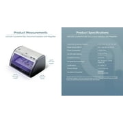 AccuBANKER LED430 6-Point Counterfeit Detector for Multi-Currency Cash & Cards, Money Checker with Superbright LED Ultraviolet, Magnetic & Size Detection, Commercial Grade, UL Listed