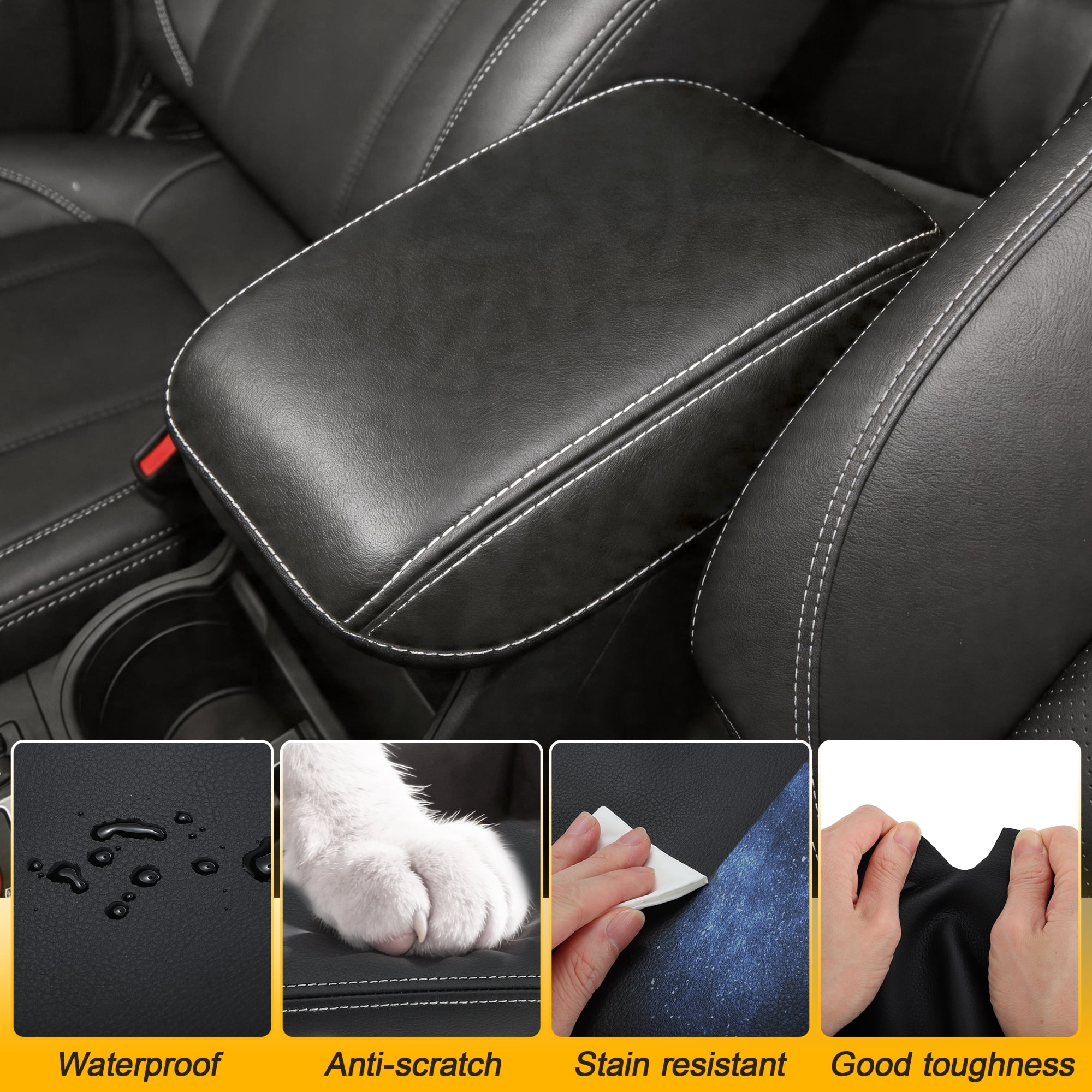 Unique Bargains Car Center Console Lid Armrest Cover for Subaru Forester 19-23