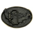 thumbnail image 2 of Vintage Men Western Cowboy Men‘s Leather Belt Buckle Metal Eagle Pattern, 2 of 5
