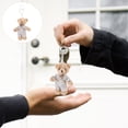 thumbnail image 4 of GOOHOCHY 1 llavero con diseño de oso en miniatura, llavero de peluche, colgante, adorno colgante, 4 of 8