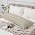 thumbnail image 6 of Green Orange Boho Striped Body Pillow Cover 20 x 60 Inch Decorative Pillow Cover Southwestern Ethnic Tribe Vintage Lumbar Pillowcase Seasonal Rectangle Cushion Case for Couch Sofa Bed Living Room, 6 of 9