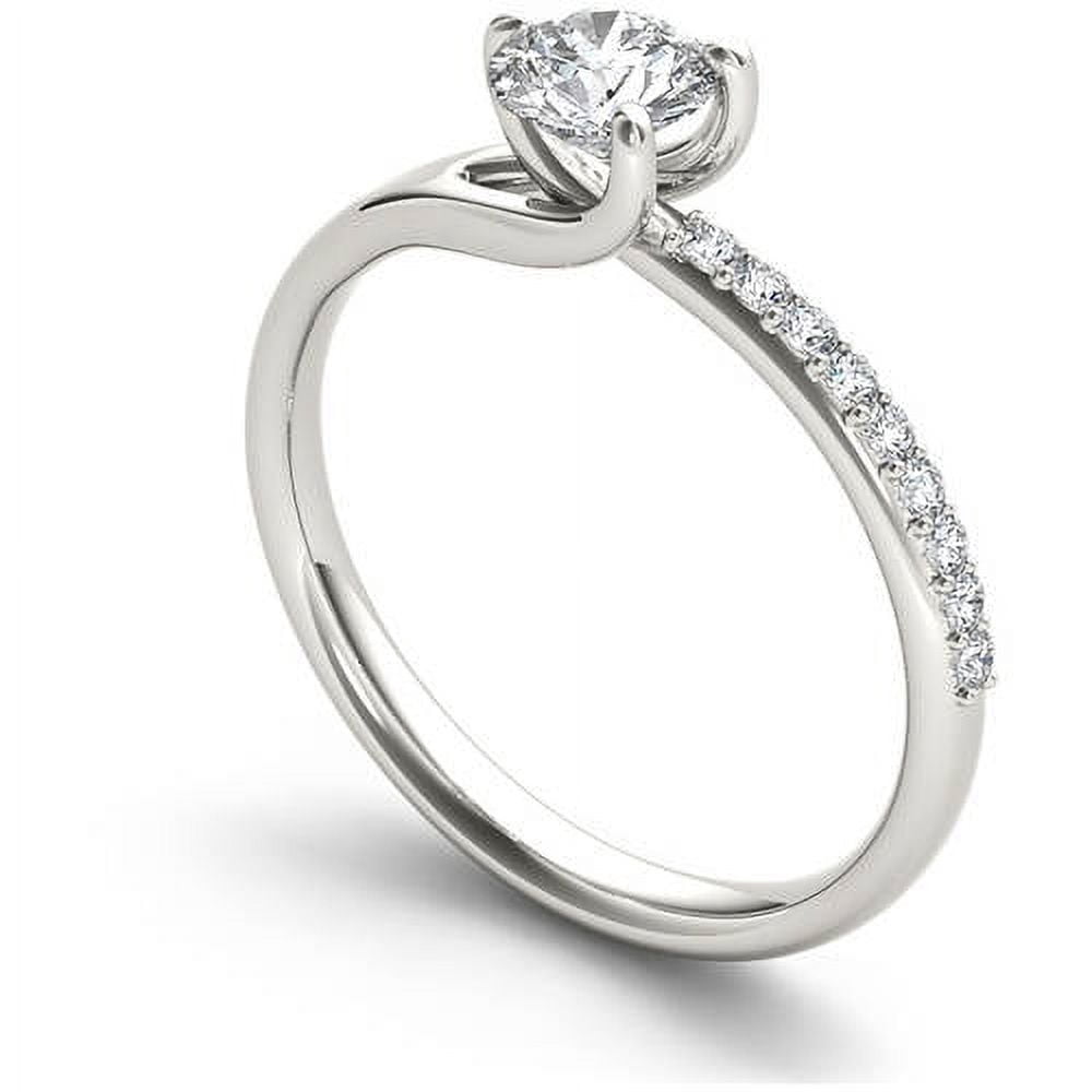 1 Carat T.W. Diamond Classic 14kt White Gold Engagement Ring