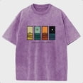 thumbnail image 2 of One Day At A Time Vintage T-Shirt, Oversized Heavyweight Cotton Graphic Tee, Retro Streetwear Washed Unisex Shirt, 2 of 3