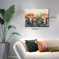 thumbnail image 5 of 12x16 inch Mushroom & Flower Art Paintings For Wall Yard Decor,Modern Style Mushroom Decorative Painting,Family Children'S Room,Man Cave,Lounge,Bedroom Wall Decor Canvas Poster,For Cafes,Bar, 5 of 6