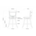 thumbnail image 6 of Boraam Melrose Bar Stool in Driftwood Wire-Brush and Ivory, 6 of 6