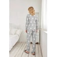 thumbnail image 5 of Ekouaer Womens Jogger Pajama Sets Long Sleeve Sleepwear Round Neck Nightwear Soft Pjs Lounge Sets with Pockets, 5 of 7