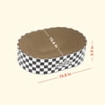 thumbnail image 2 of Oodles Multicolored Oval Checkerboard Durable Corrugated Cardboard Cat Scratching Pad, One Size, 2 of 8