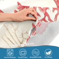 thumbnail image 5 of Yayeee Kitchen Curtains Tier Set of 2 Light Filtering 57"x24" Over Sink Window Panels, Brown Starfish, 5 of 7