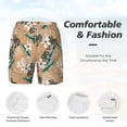 thumbnail image 3 of Balery Tropical Leaves Flower Mens Swim Trunks Swim Shorts for Men Quick Dry Inseam Beach Shorts with Compression Liner Pocket-Large, 3 of 9