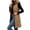 03-Brown, variant on Yutgune Women's Long Hooded Puffer Vest Zip Up Sleeveless Quilted Jacket with Zipper Pockets