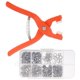 thumbnail image 1 of 1 set of Open-Ring Snaps No-Sew Button Fasteners Studs Fastener Pliers Press Tool, 1 of 4