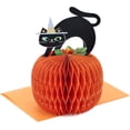 thumbnail image 1 of Hallmark Paper Wonder Honeycomb Pop Up Halloween Card (Pumpkin Cat), 1 of 5