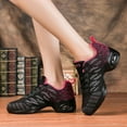 thumbnail image 4 of Women's Jazz Shoes Lace-up Sneakers - Breathable Air Cushion Lady Split Sole Athletic Walking Dance Shoes Platform, 4 of 7