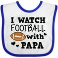 thumbnail image 3 of Inktastic I Watch Football with My Papa Boys Baby Bib, 3 of 4