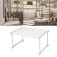 thumbnail image 1 of Expandable Shelf Storage Organizer Rack for Kitchen Cupboard Under Sink, Adjustable Sturdy Carbon Steel Closet Riser Modern Design, 1 of 7