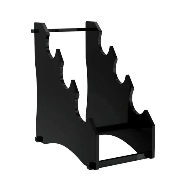 Toystoory Soporte de acrílico que muestra la aplicación de accesorios fáciles de usar y de acrílico Organiza la facilidad usando un estante Decoración del hogar Negro