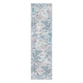 thumbnail image 2 of Geometric Modern 2'x7' Blue Runner Rug, 2 of 7