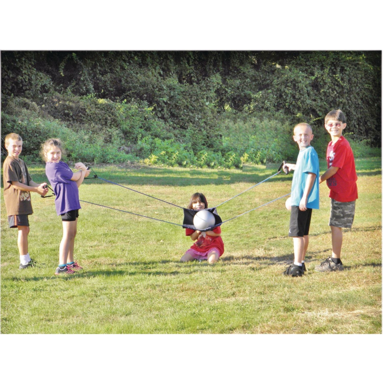 S&S Worldwide Giant Ball and Balloon Launcher. Teams of 3 to 5 Operators Can Launch Balls or Multiple Water Balloons. Great for Team Building, Field Day, Family Fun, Physics Lessons and More.