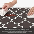 thumbnail image 4 of Kitchen Mat [2 PCS] 0.47inch Cushioned Anti-Fatigue Kitchen Rug, Waterproof Non-Skid Kitchen Mats and Rugs Heavy Duty PVC Ergonomic Comfort Standing Mat for Kitchen, Floor Home, Chocolate, 4 of 6
