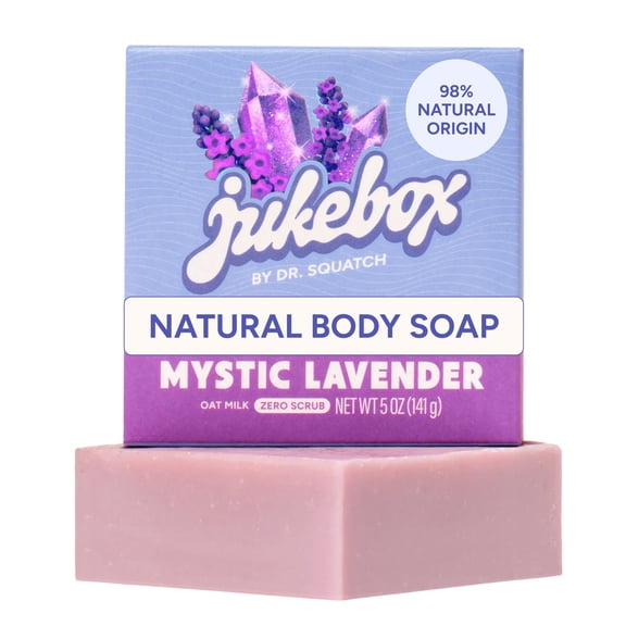 Jukebox Natural Women's Bar Soap – Cold Process – No Harsh Chemicals – Mystic Lavender, 5oz