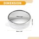 thumbnail image 4 of Ofertas Únicas 1 Par de Espejos Universales para Puntos Ciegos Espejo Retrovisor de Coche con Rotación de 360 Grados Vidrio Ajustable Tono Plateado, 4 of 6