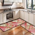 thumbnail image 3 of Kitchen Rugs Sets Of 2,Pioneer Flower Floral Print Pattern Anti Fatigue Kitchen Mat Rugs Non Slip Washable,Decorative Kitchen Floor Mats for Kitchen,Sink,Laundry,17"x47"+17"x47", 3 of 5