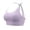 Purple, variant on Sports Bra for Women Keyhole T-Back Seamless Light to Medium Support Yoga Top Removable Padded Workout Bra