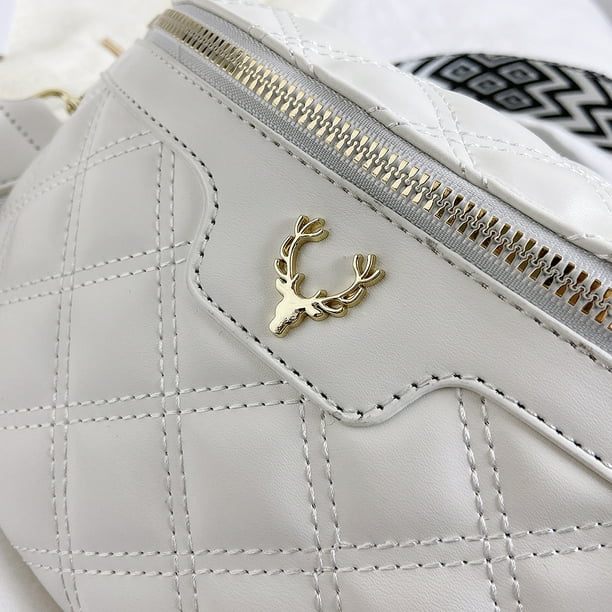 Bolsa bandolera informal con rombo acolchado para mujer con monedero pequeño (blanco) Hugtrwg Para Estrenar