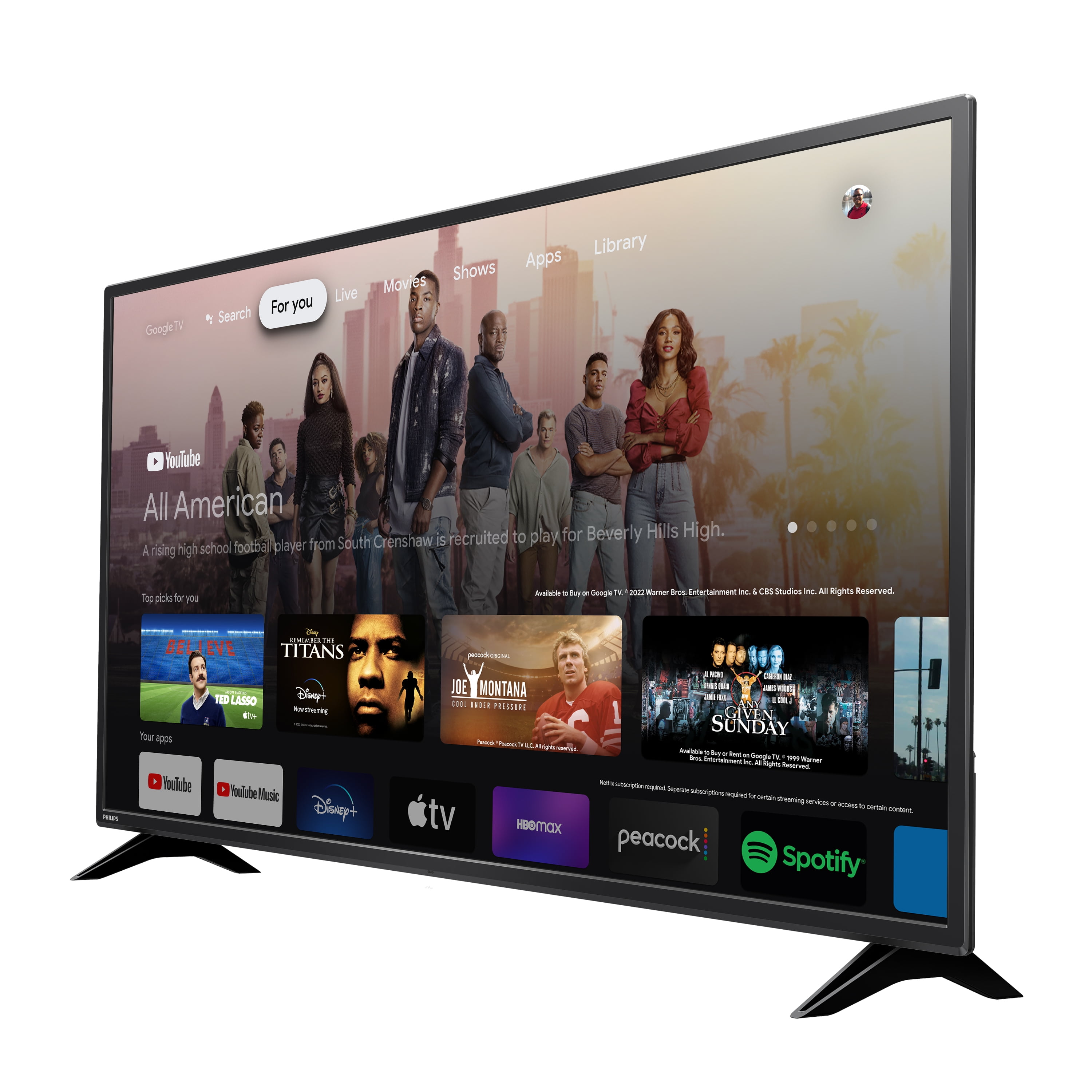 Esta Smart TV de Philips con 4K tiene 55 pulgadas, Android TV