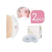 2 Breast Milk Collector Catcher Breastfeeding Saver Reusable Nursing Cups Pads