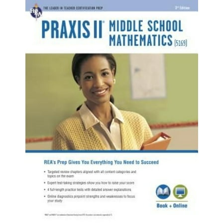 Praxis II Middle School Mathematics (5169) Book + Online